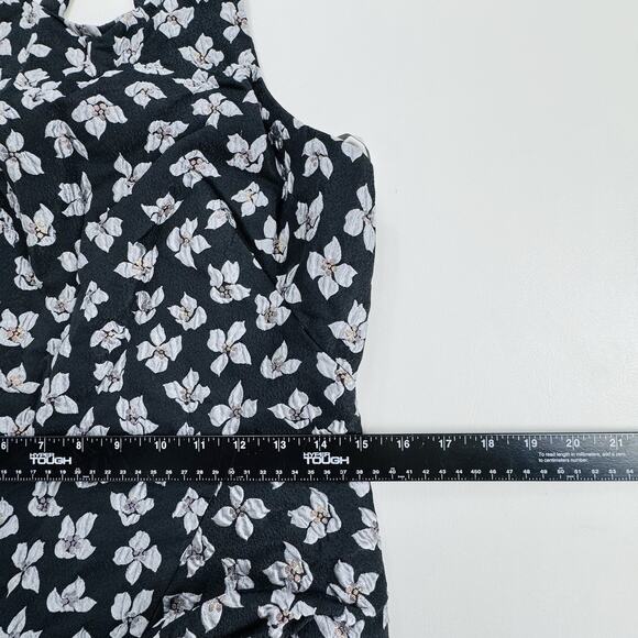 ML Monique Lhuillier Sleeveless Floral High Neck Gown Black Women's Size 10 - Picture 15 of 16